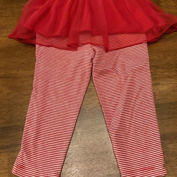 EUC! Carter's 18 MONTH Baby Santa Outfit WITH TULLE SKIRT ATTACHED - Picture 5 of 5
